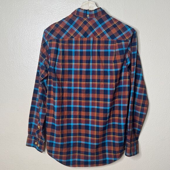 Duluth Trading Co Shirt Mens Medium Slim Fit Button Up Long Sleeve Plaid Pocket - Picture 11 of 11